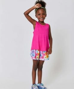 Terez New Arrivals Girls Hot Pink Racerback Tank