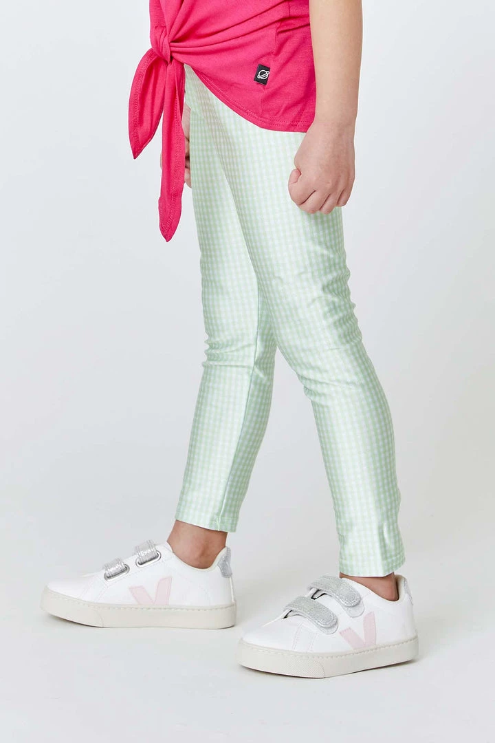 Terez New Arrivals Girls Lime Gingham Leggings 7 Terez New Arrivals Girls Lime Gingham Leggings