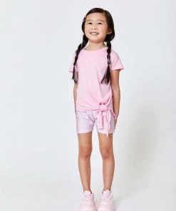 Terez Girls Pink Gingham Booty Shorts New Arrivals