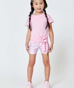 Terez Girls Pink Gingham Booty Shorts New Arrivals