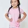 Terez Girls Baby Pink Tie Front Tee New Arrivals