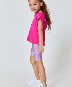 Terez Girls Psychedelic Heart Bike Shorts New Arrivals