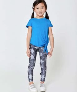 Terez Girls Heathered Gray Stars Leggings New Arrivals
