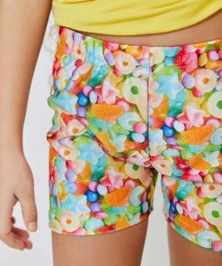 Terez New Arrivals Girls Neon Candy Booty Shorts