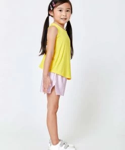 Terez Girls Yellow Racerback Tank