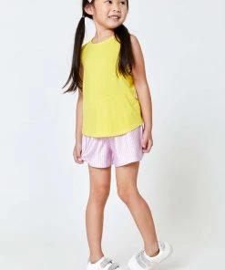 Terez Girls Yellow Racerback Tank