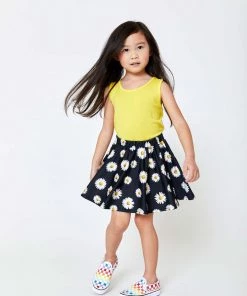 Terez Girls Yellow Racerback Tank