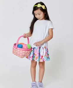 Terez Girls Marshmallow Bunnies Skater Skirt