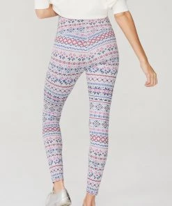 Terez TLC Shop Collegiate Gray Fair Isle TLC Leggings