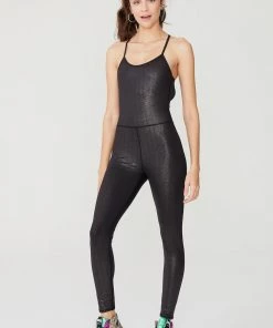 Terez Bodysuits Onyx Sparkle TLC Bodysuit