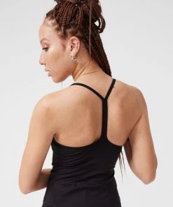 Terez Jet Black TLC Y-Back Tank Tennis