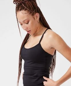 Terez Jet Black TLC Y-Back Tank Tennis