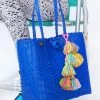 Terez Las Guanacas Clasp Tote In Cobalt Accessories