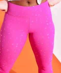 Terez Pink Mini Star UpLift Capris